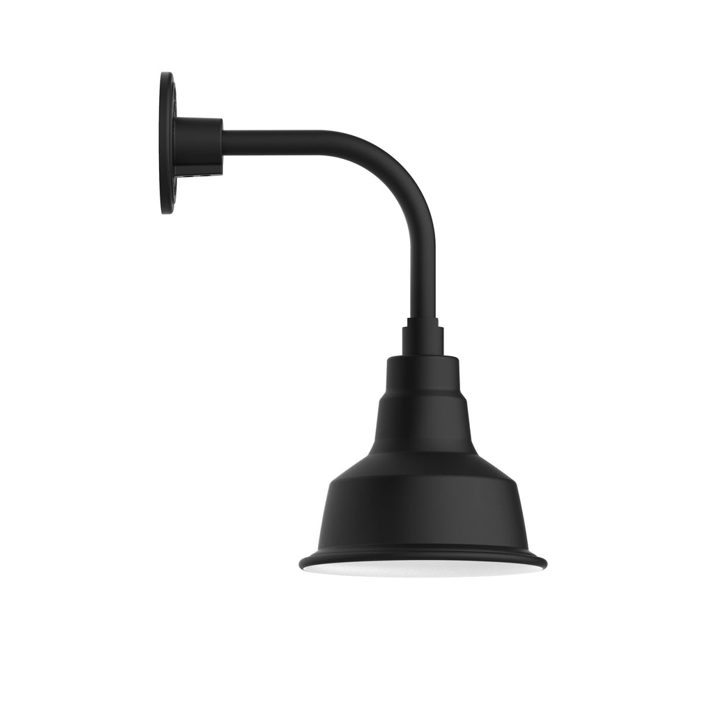 Warehouse Curved Arm Wall Light