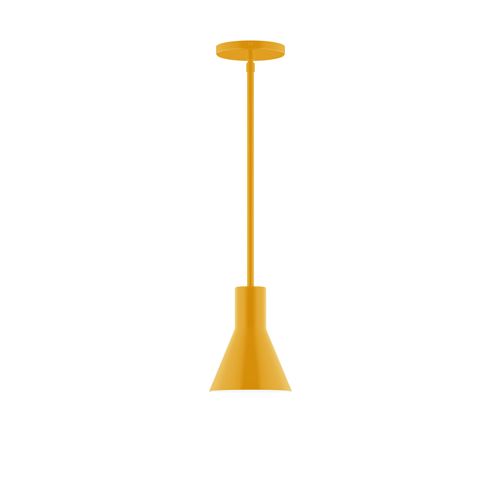 Axis Flared Cone Stem Hung Pendant Light