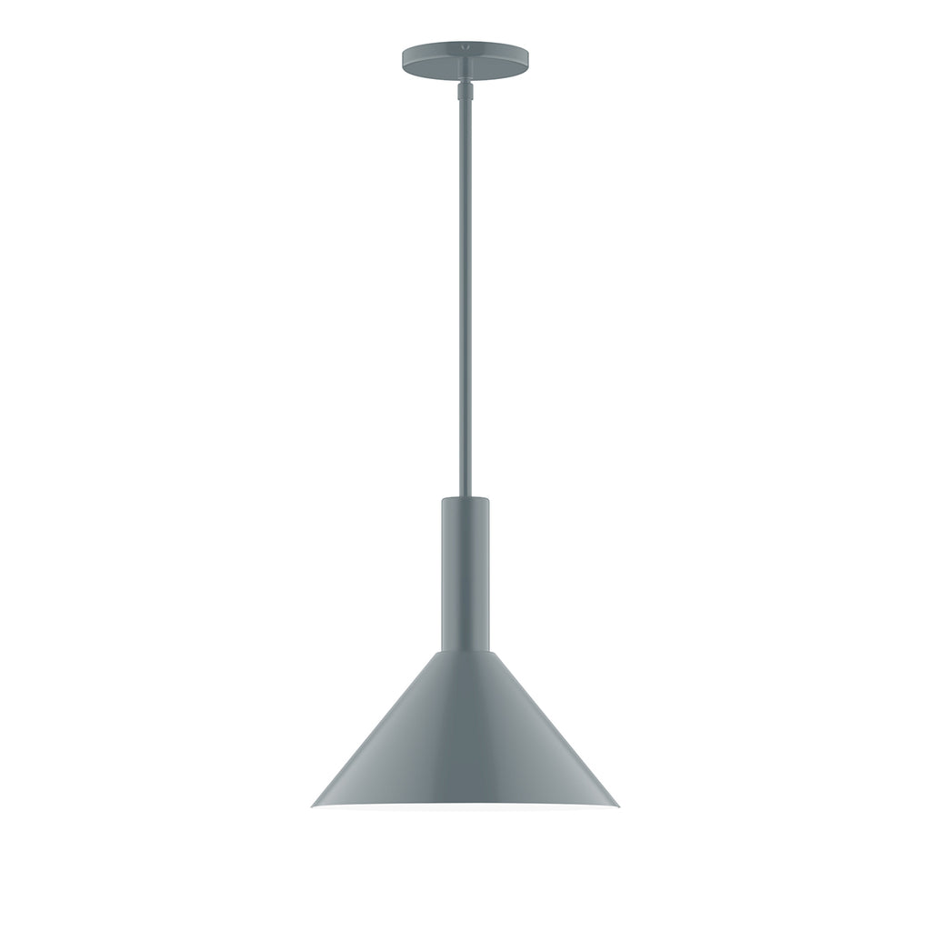 Stack Cone 12 Inch Stem Hung Pendant Light