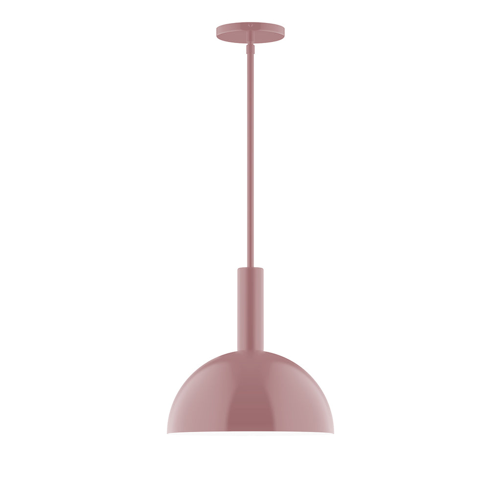 Stack Dome 12 Inch Stem Hung Pendant Light