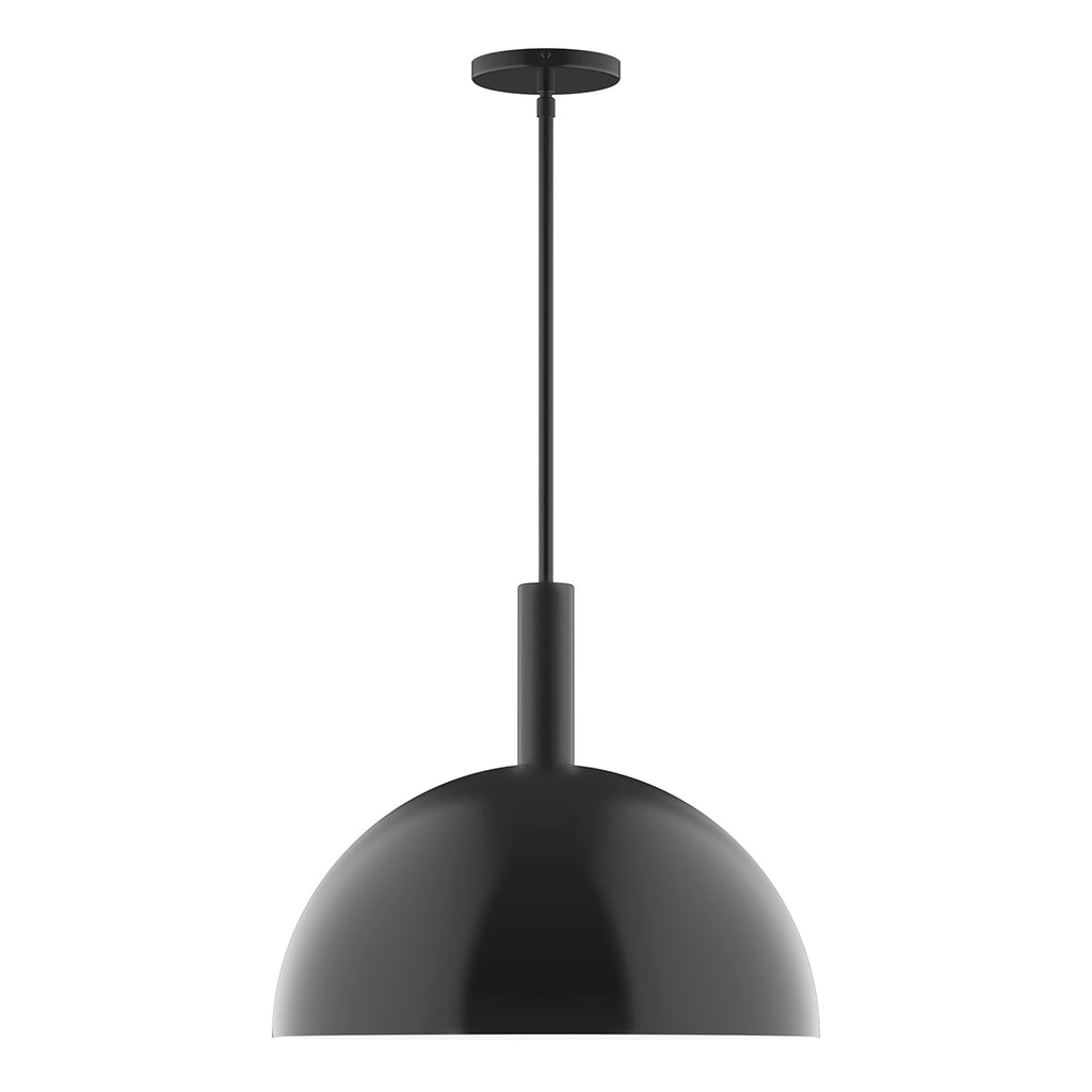Stack Dome 18 Inch Stem Hung Pendant Light